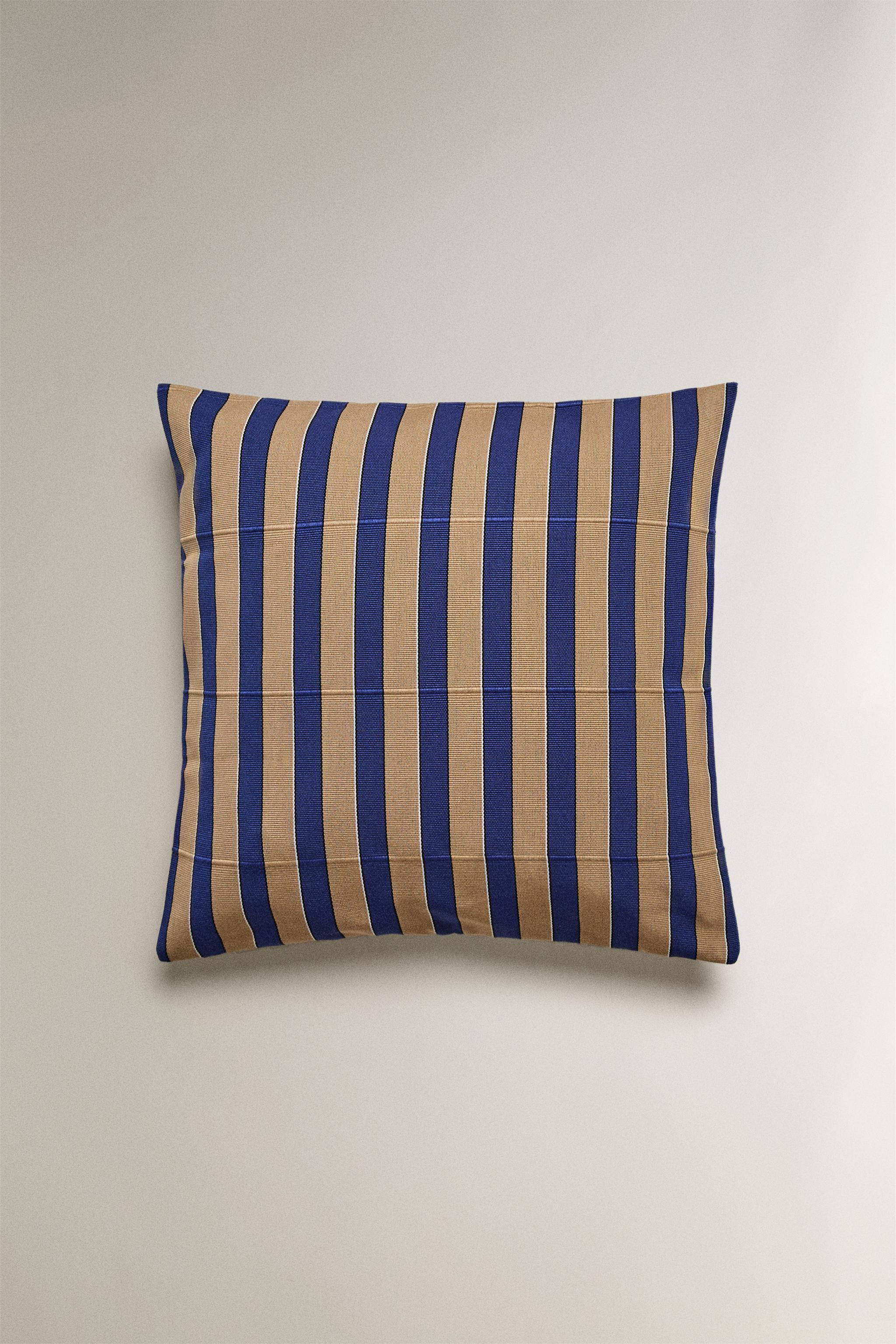 HOUSSE COUSSIN RAYURES